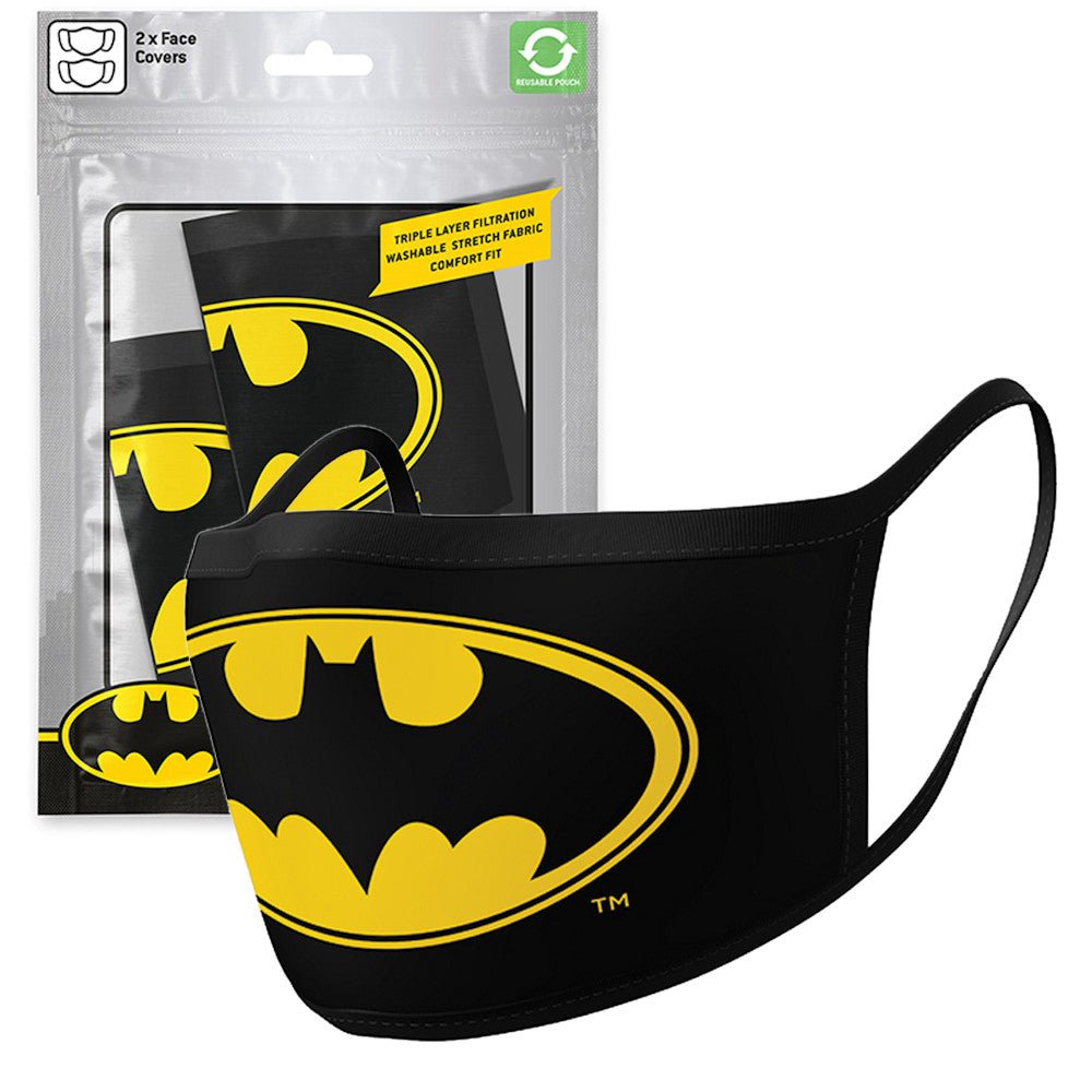 【廃番ラスト販売/特別価格】BATMAN バットマン - Logo 2枚セット / ファッション・マスク - PGS